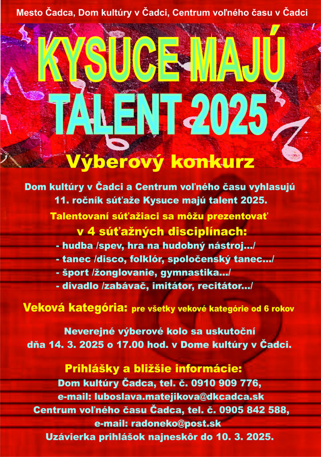 kysuce maju talent2025